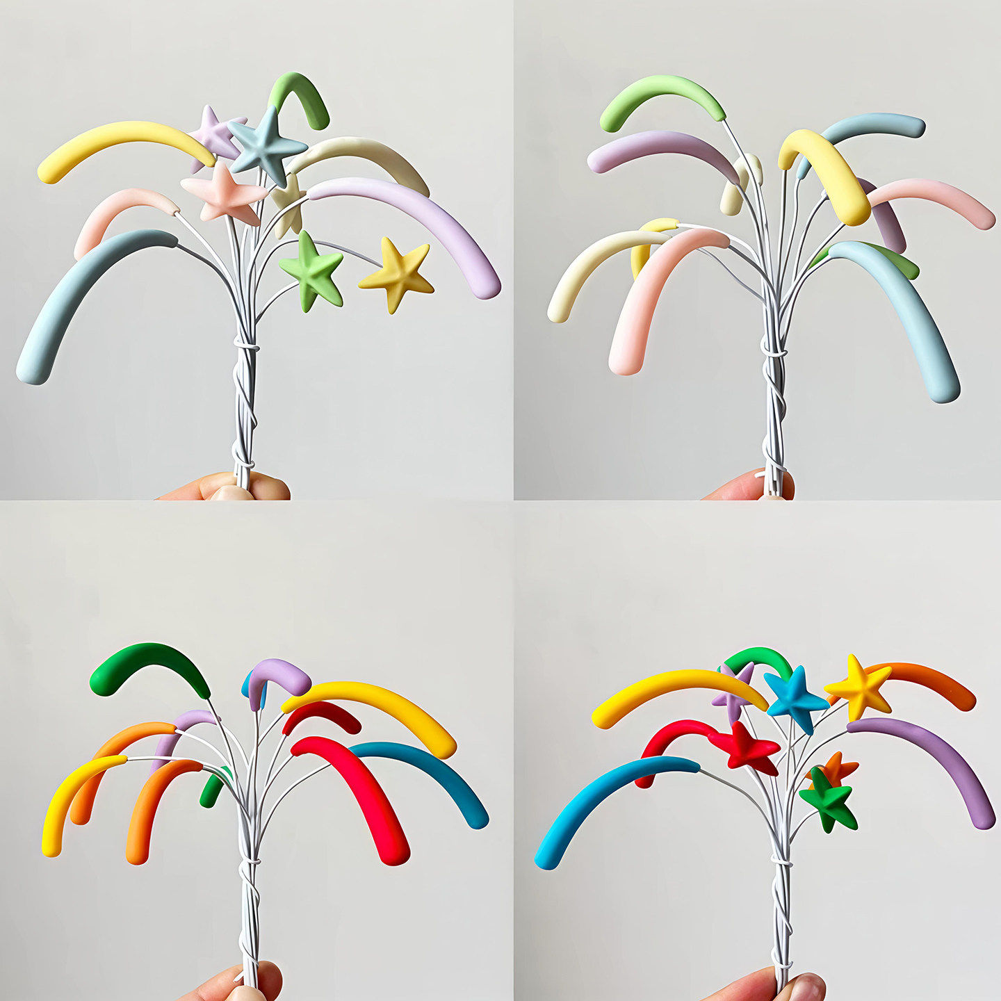 2026网红新年春节烘焙蛋糕装饰摆件彩色星星礼花炫彩火花软胶插件,节庆用品/礼品,蛋糕/烘焙装饰用品,淘宝优惠券,粉丝福利购,淘宝优惠卷