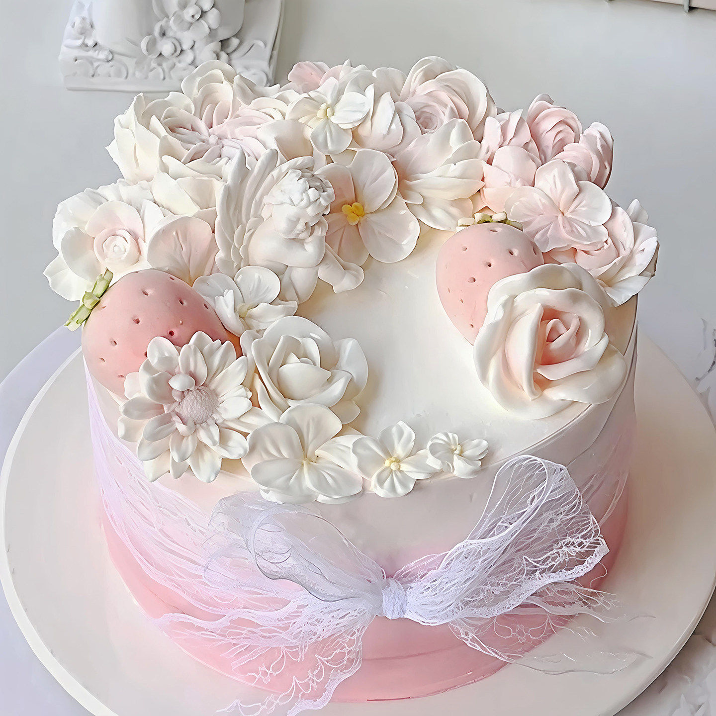 包邮网红法采奶冻粉韩式裱花朵巧克力模具奥斯汀玫瑰芍药硅胶模具