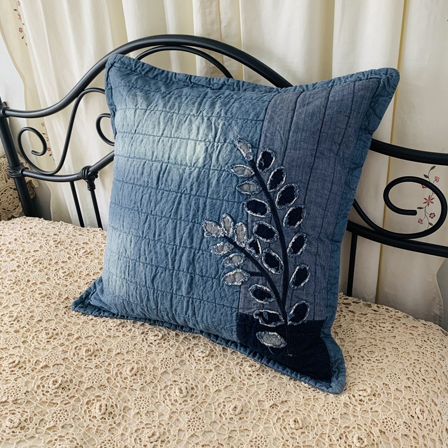 全棉床头靠枕套 欧式纯棉绗缝抱枕套外贸絎缝单人靠垫套70cm*70cm,居家布艺,床头靠垫,淘宝优惠券,粉丝福利购,淘宝优惠卷