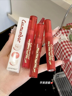 LEEMEMBER/荔萌圣诞新品苹果系列唇蜜镜面水光显白唇釉唇泥口红