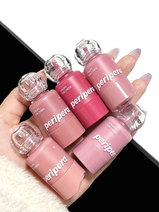 现货peripera菲丽菲拉韩国液体腮红小奶瓶唇颊两用显色蜜桃06新品