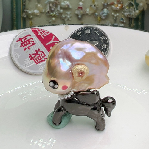 福利出珍珠小马吊坠