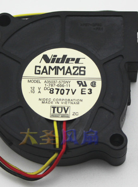 全新Nidec A35037-57SNY 12V 0.10A 5015鼓风机涡轮报警功能风扇