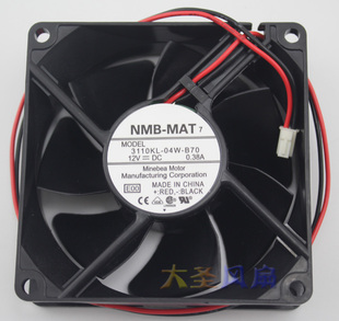 04W B70 0.38A NMB 两线电源散热风扇 12V 3110KL 8CM 原装 8025