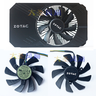 ZOTAC索泰 GTX1060 T129215SH T129215SU 4针显卡散热风扇
