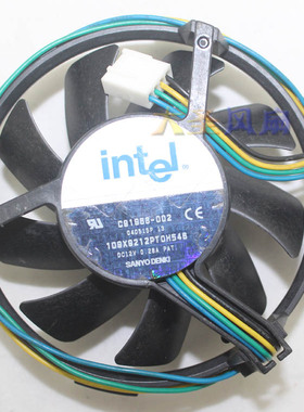 Intel英特尔 C91968-002 SANYO DENKI 12V 0.28A CPU风扇