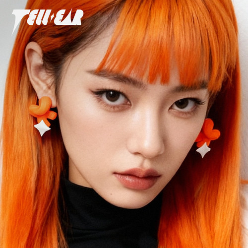 TELLEAR耳钉软陶泥原创Y2K