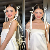 喜看原创手作滴胶蝴蝶结头纱新娘结婚婚纱礼服旅拍样片造型配饰品