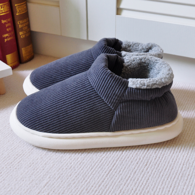 包跟保暖透气居家棉鞋