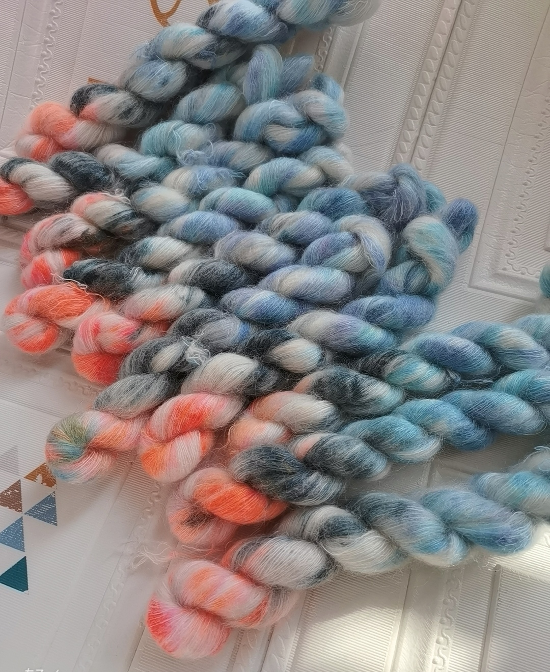 现货手染线70%马海毛30%尼龙超柔软舒适可贴身线长290米25g可绕线