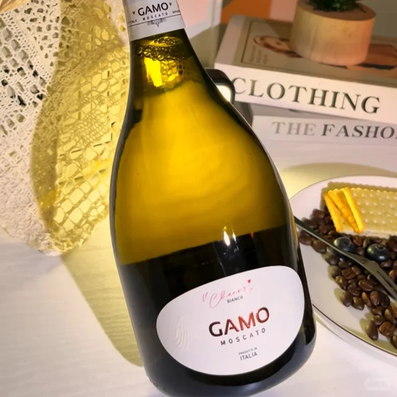 意大利Gamo莫斯卡托mosccato甜白桃红卡伯纳起泡葡萄酒卡摩气泡酒