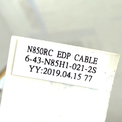 神舟战神 N850RC EDP 屏幕排线屏线 6-43-N85H1-021-2S 19年