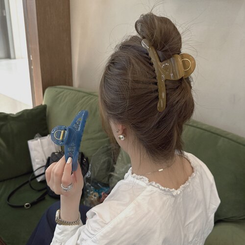 超大号鲨鱼夹盘发刘海抓发夹