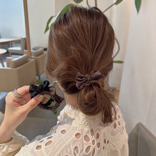 韩系蝴蝶结小肠发圈百搭皮筋头绳