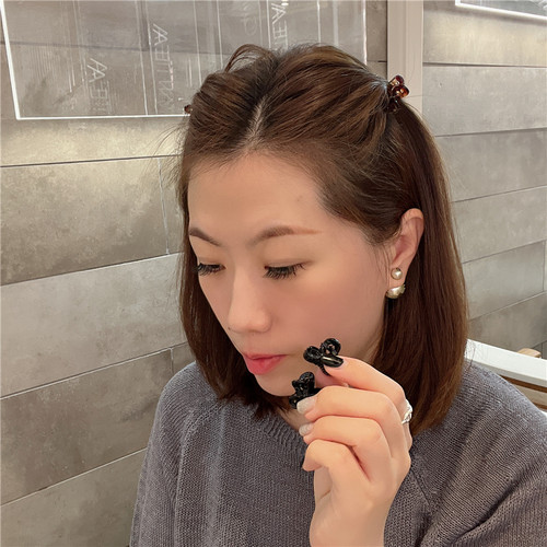 刘海抓夹日韩少女风格彩色透明抓