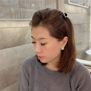 东大门同款亮珠迷你刘海抓ins少女边夹网红可爱发夹头抓鬓发抓夹