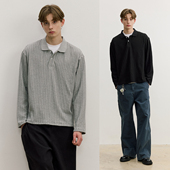 男25AW VMCL310克经典 长袖 老钱风针织衫 vermicelli 绞花编结POLO衫