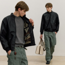 VMCL复古立领毒液皮衣 vermicelli 羊毛内衬PU皮机车皮夹克男25AW