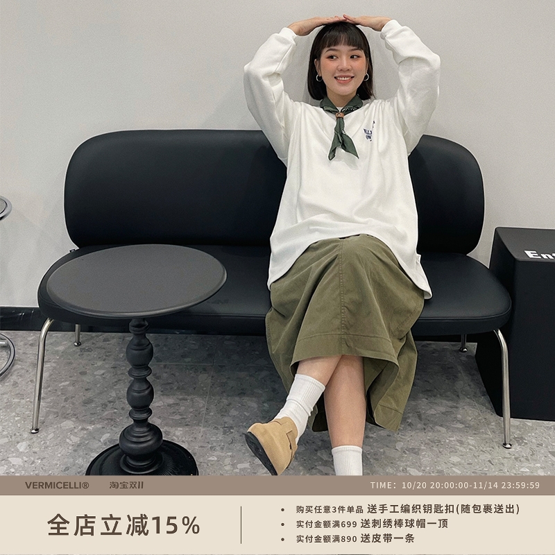VMCL日系复古工装半身裙