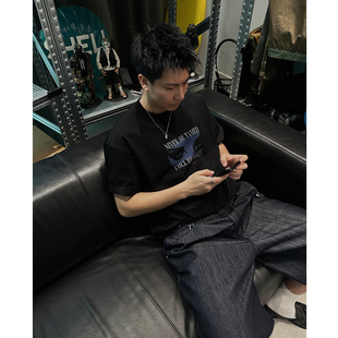 VMCL半调做旧眼睛印花复古宽松休闲短袖TEE恤男女26SS vermicelli