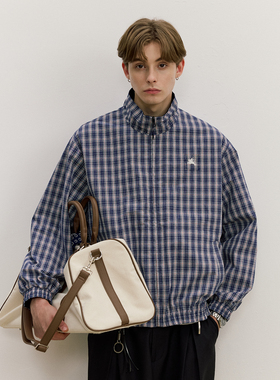 VMCL 双面穿 刺绣骑士复古撞色格纹夹克男女情侣25AW vermicelli