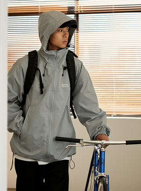 VMCL 基础款冲锋衣 通勤百搭防泼水户外露营夹克男vermicelli