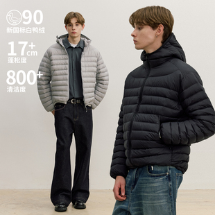 VMCL轻薄90绒110克充绒连帽 vermicelli 立领排骨羽绒服男女25AW