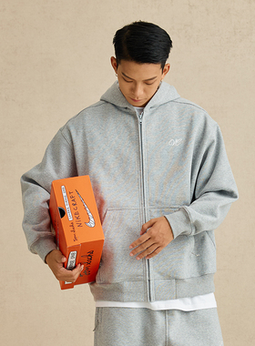 VMCL松弛感500克重磅加绒宽松连帽卫衣男女秋冬23AW vermicelli