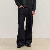 VMCL手缝线A字廓形老钱风cleanfit防褪色原色牛仔裤 男 vermicelli