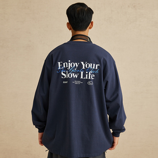 VMCL主题标语日系宽松休闲纯棉潮流长袖 vermicelli T恤男情侣23AW