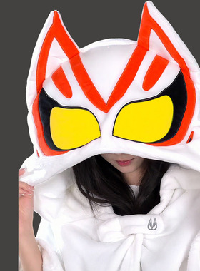 极狐cos空调毯加布骑士披风男女午休毯动漫斗篷二次元连帽浴袍冬