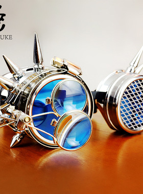 蒸汽朋克Steampunk护目镜 万圣节cosplay派对风镜运动眼镜 户外