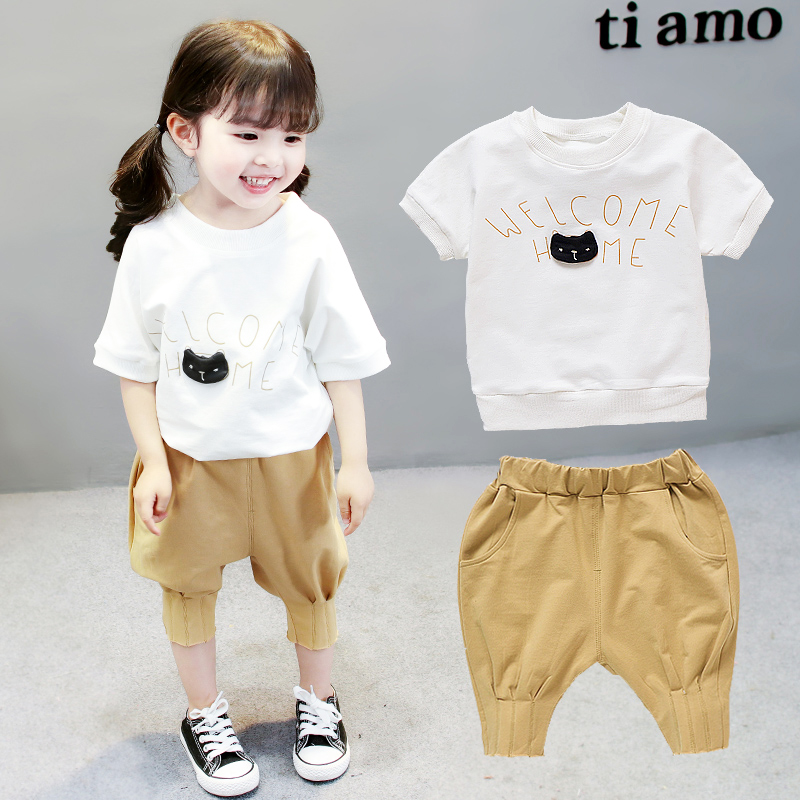 Ůͯ1ÏÄ×°0Å®±¦±¦Ïļ¾TÐô3Ëê´¿ÃÞ¶ÌÐäÌ××°4¶ùͯװº«°æÓ¤¶ùÒ·þ³±
