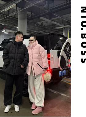 Three Ten.N大码270斤“甜酷代码”工装轻户保暖显瘦羽绒服