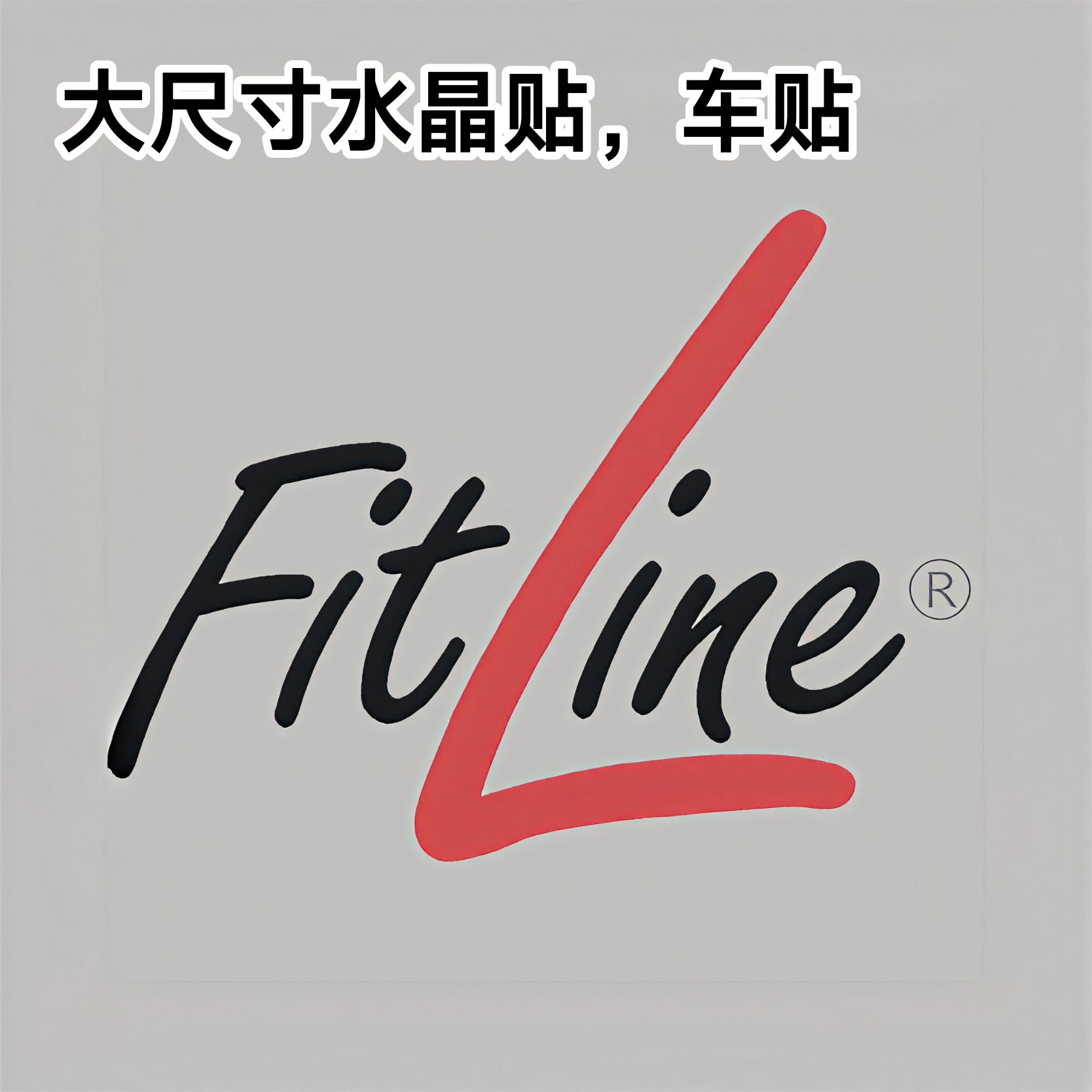 德国pm营养素定制FitLine标志水晶转印贴78cm宽适合车贴玻璃窗贴