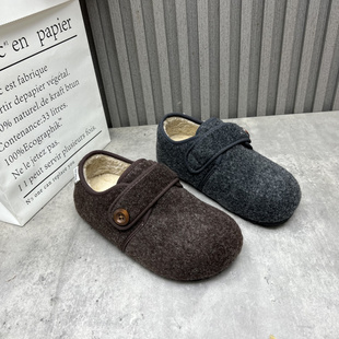 圆头套脚复古厚绒保暖深口勃肯棉鞋 2025秋冬款 处理女鞋 工厂断码