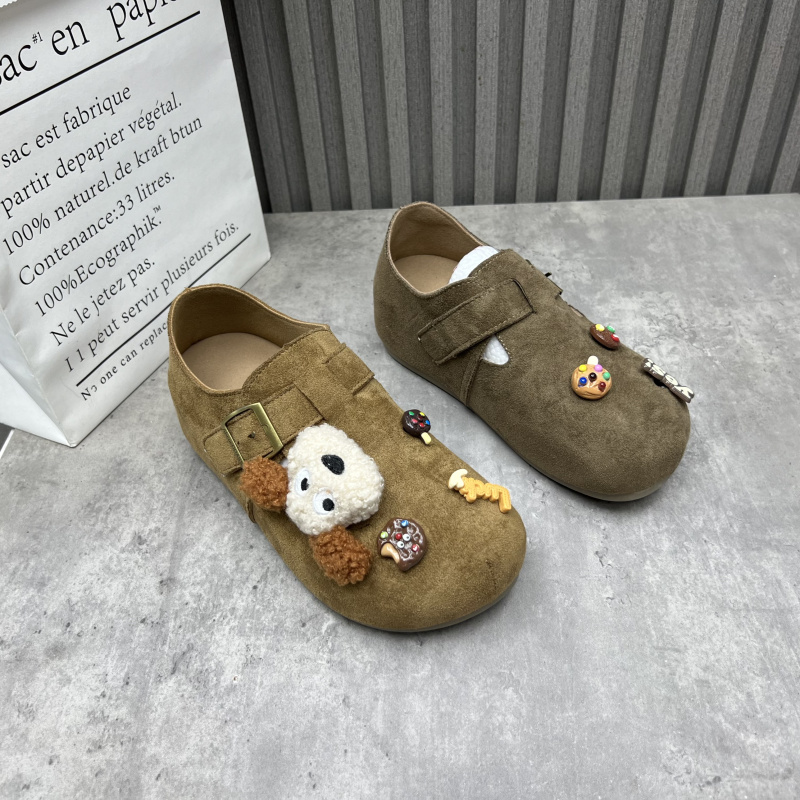 断码处理女鞋2025秋新款内增高圆头可爱卡通勃肯鞋深口复古女单鞋