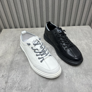 处理真皮男鞋 百搭深口低帮牛皮休闲男板鞋 2025秋季 时尚 新款 断码