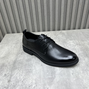 新款 2025秋季 头层牛皮正装 深口黑色商务男士 断码 皮鞋 处理真皮男鞋