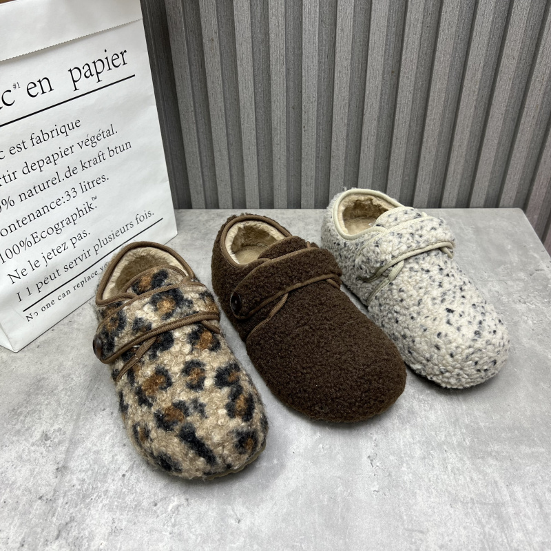 工厂断码处理女鞋2025秋冬款内增高复古魔术贴绒里时尚毛毛棉鞋40