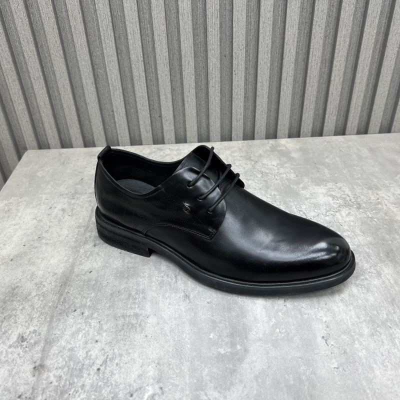 断码处理真皮男鞋2025春季新款圆头系带商务头层牛皮正装男士皮鞋