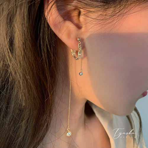 TYUSHA小众设计风不褪色流苏耳环