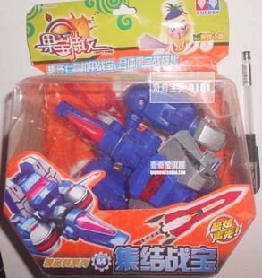 奥迪双钻果宝特攻1集结战宝七合一国宝战神果园天尊童年玩具