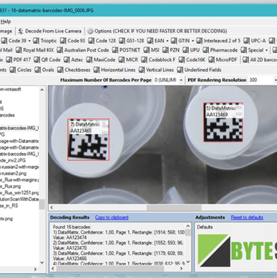 Bytescout BarCode Reader SDK v12.0.1.2135