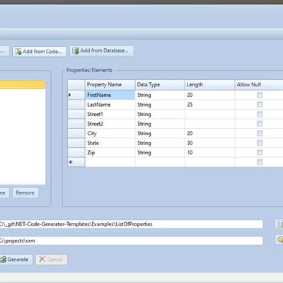 Kellerman Software .Net Code Generator v1.20