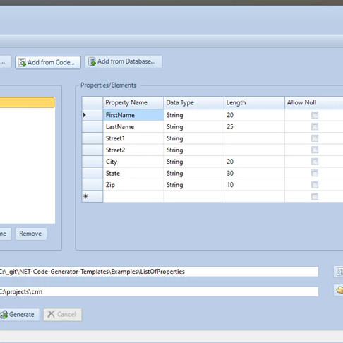 Kellerman Software .Net Code Generator v1.20