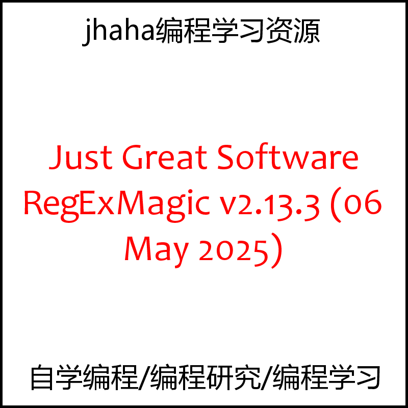 Just Great Software RegExMagic v2.13.3