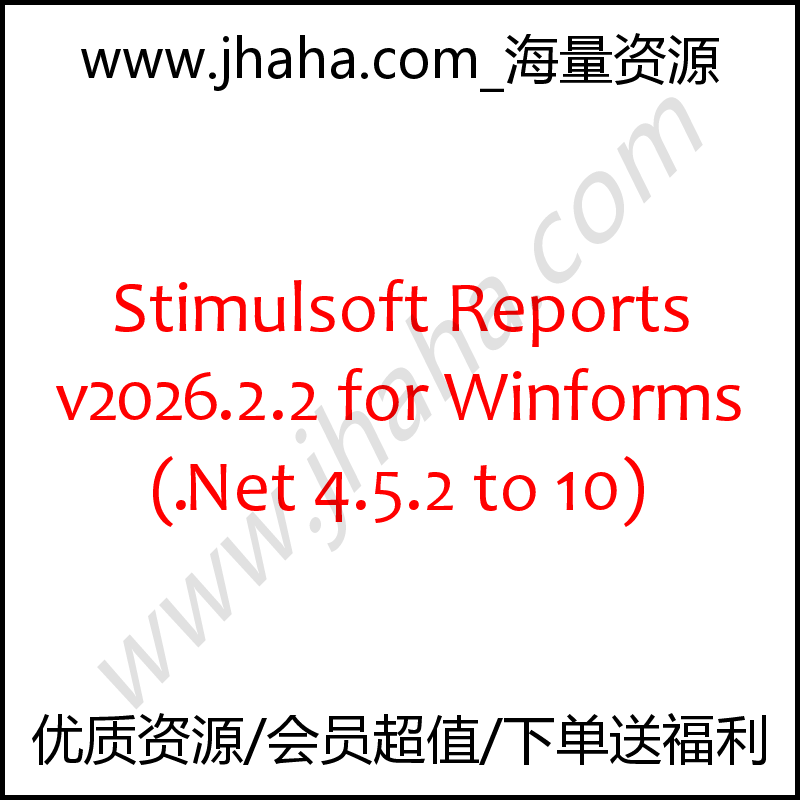 Stimulsoft Reports v2026.2.2 for Winforms (.Net 4.5.2 to 10)