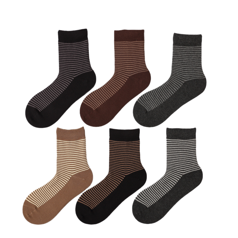 丰华条纹日系全长袜ins潮防臭