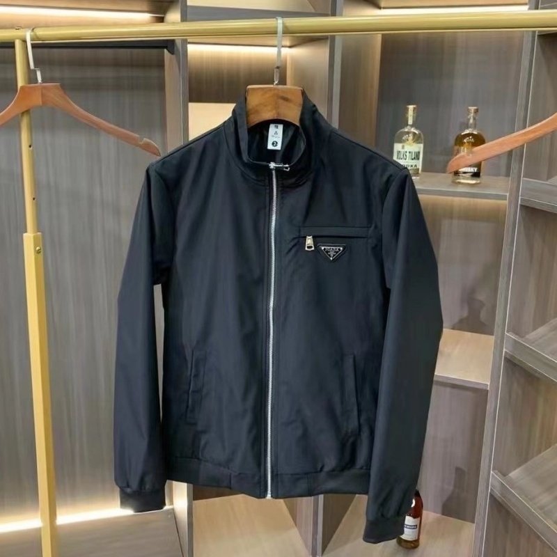 Spring and Autumn New arrival Triangle Stand Collar jacket Men Trendy Handsome silm Tops Easiest for match Casual parka Outwear